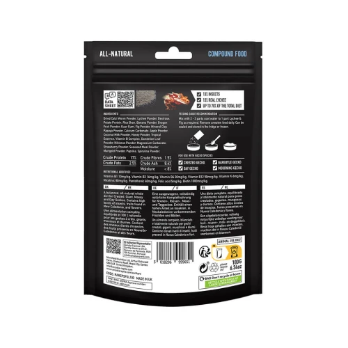 Храна за Плодоядни Гекони Arcadia EarthPro SFG Lychee & Fig – 80 гр - Image 2